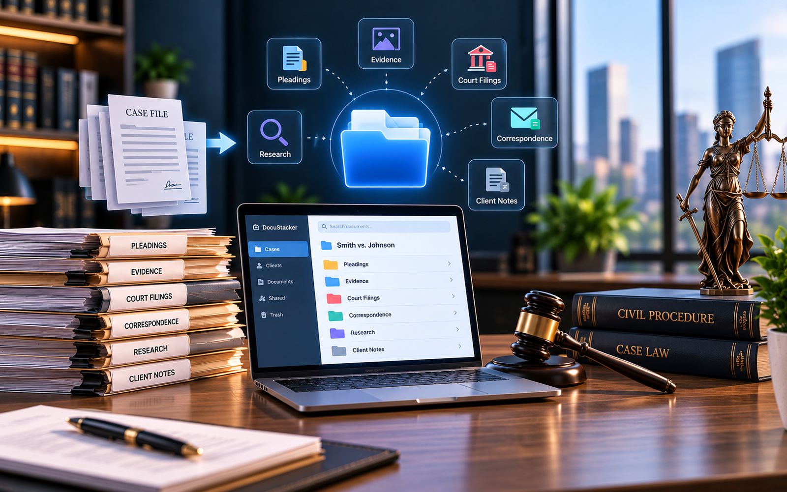 How Can Law Firms Organize Case Documents?