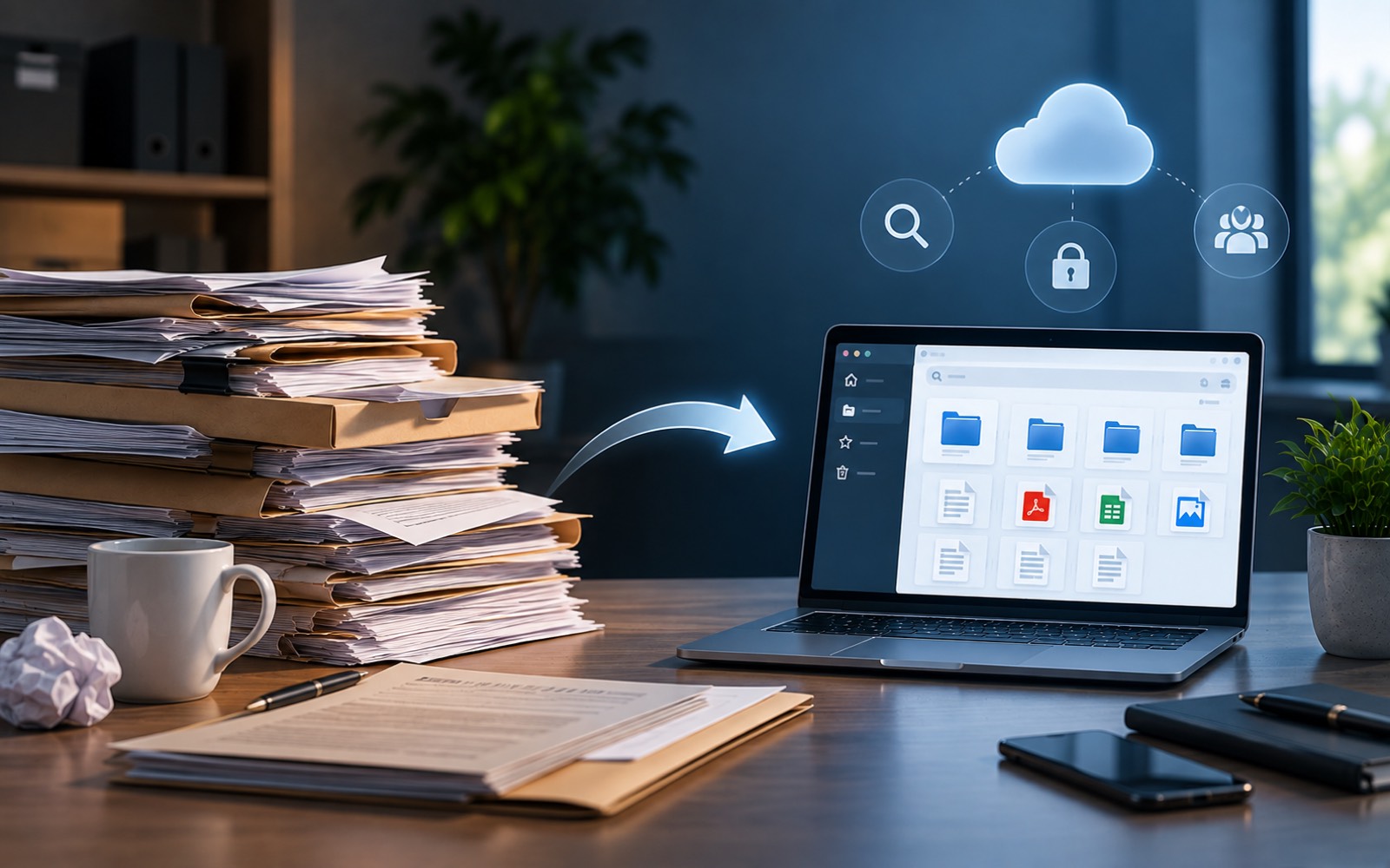 Should You Use Paper or Digital Document Management?
